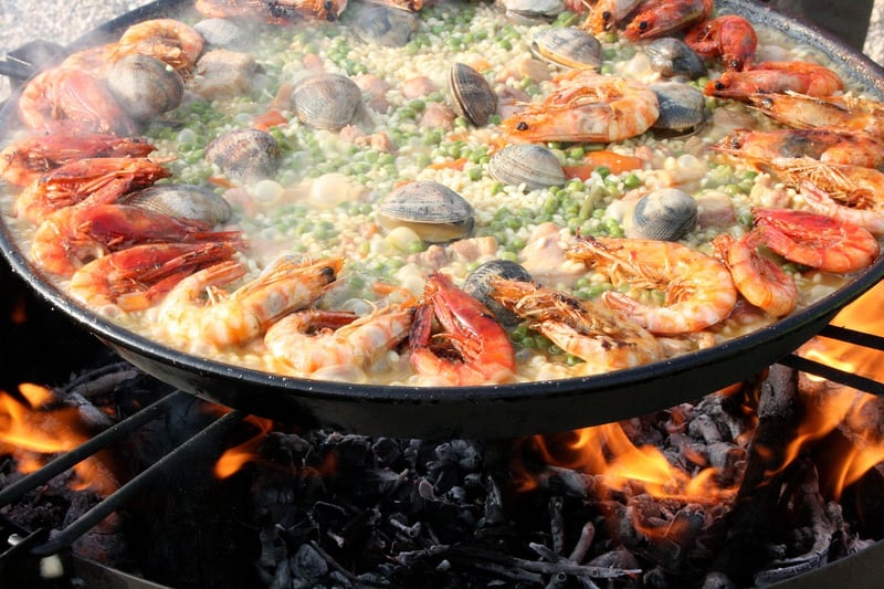 Paella dish